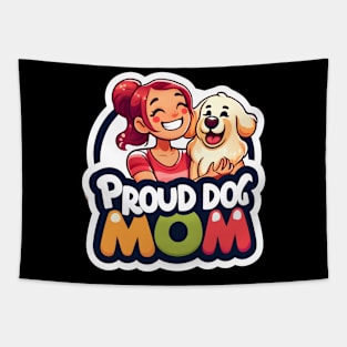 golden retriever dog mom Tapestry