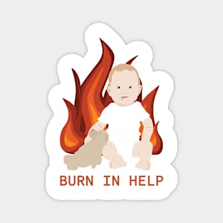 Burn In Help - Original Logo Magnet