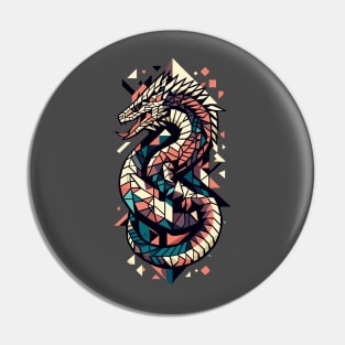 Abstract Animal Dragon 3 Pin