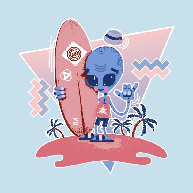 Serenity Alien Surfer by chobopop