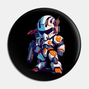 Tiny Mech Warrrior Pin