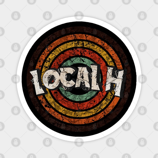 local H - deathmetal - vintage design on top Magnet by agusantypo