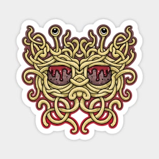 The flying spaghetti monster, pastafarian merch, R amen. Magnet