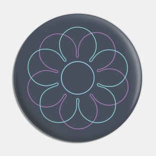 Flower outline. Pin