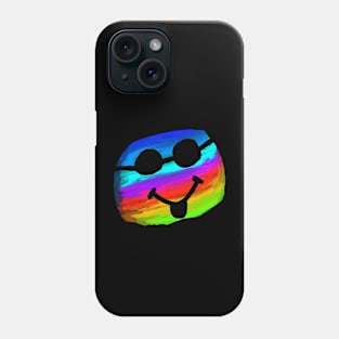 Abstract inverted happy colourful face Phone Case