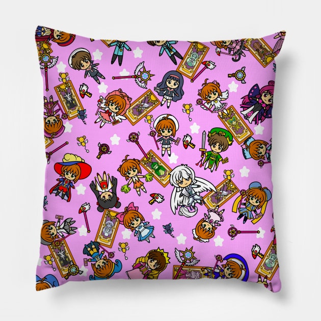 CARD CAPTOR TEAM Pillow by wss3