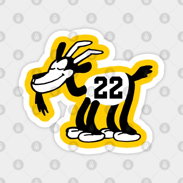 Caitlin Clark GOAT 5, Classic Steamboat Willie Goat Magnet by Megadorim