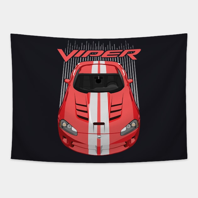 Viper SRT10-red and white Tapestry by V8social