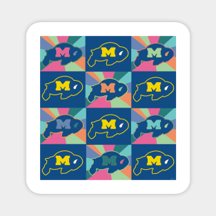 Milby Pop Art Grid Mod 2 Magnet