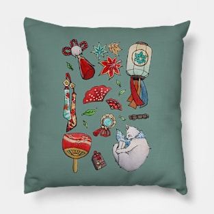 Watercolor Genshin Impact Kazuha set Pillow