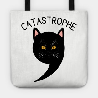 Catastrophe Funny Cat Pun Tote