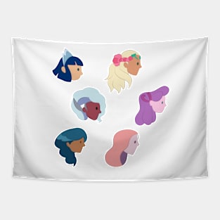 Princess Aliance - Icons Tapestry