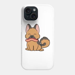 German Shepard with Bacon Phone Case