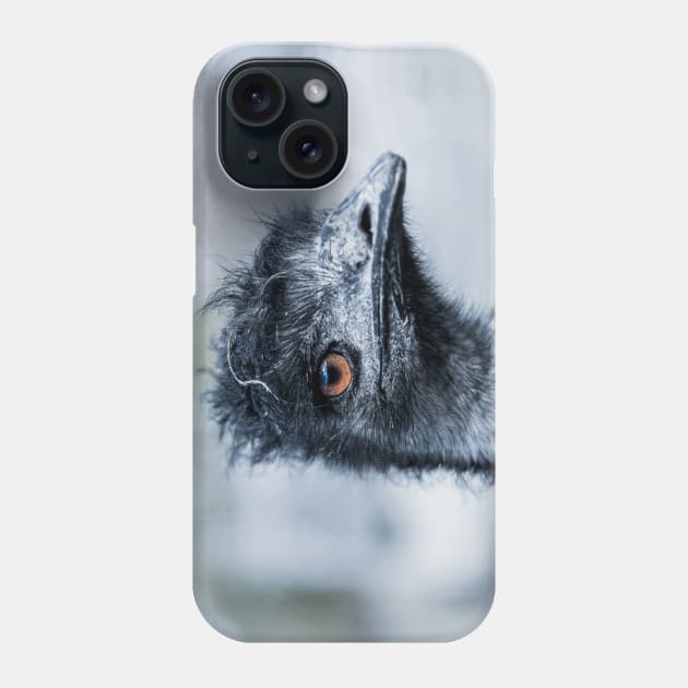 Portrait of a Pet Emu Phone Case by Amy-K-Mitchell