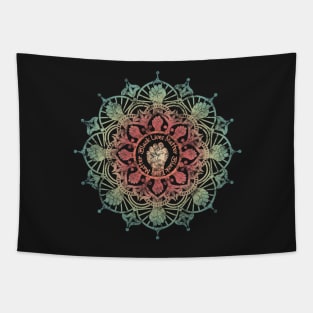 Black Lives Matter Pretty Distressed Mandala Design - colorful Tapestry