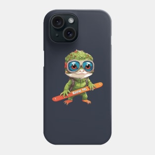 Cute Lizard Boyne Mountain Ski Phone Case