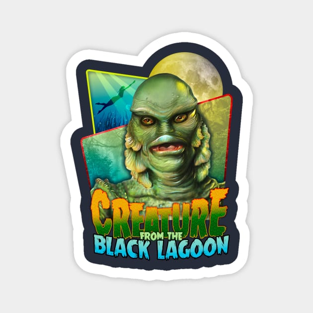 Creature From The Black Lagoon Magnet by Rosado