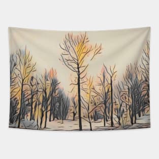 Winter Forest Tapestry