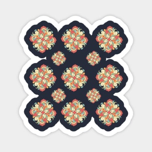 Boho Christmas pattern | Beautiful Indian inspired pattern Magnet