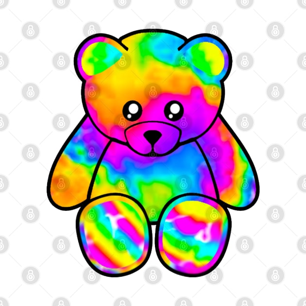 Trippy Tye Dye Bear by BethLeo