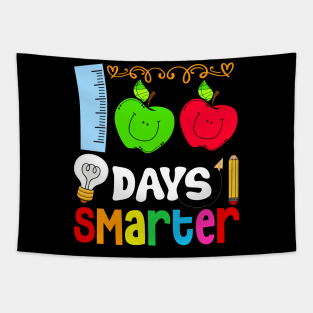 Happy 100th Day Of School Teacher Student Gifts 100 Days Smarter Tapestry