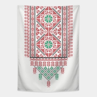 Palestinian Realistic Tatreez Palestine Traditional Embroidery Art Design #2 - drk Tapestry