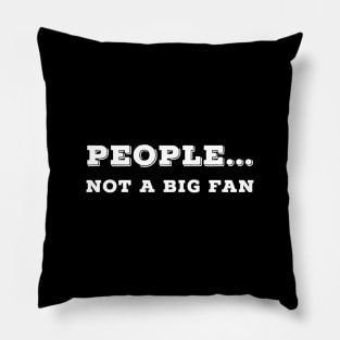 People.... Not A Big Fan Pillow