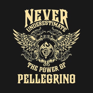 Pellegrino Name Shirt Pellegrino Power Never Underestimate T-Shirt