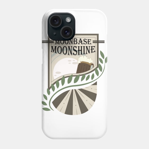 Moonbase Moonshine Vintage Beer Label Phone Case by TheLonelyGoat