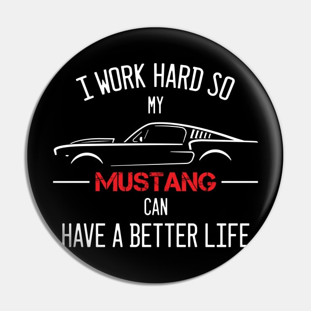 Funny Mustang Muscle car Pin by medrik