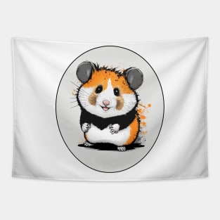 Hamster graffiti, Banksy style Tapestry