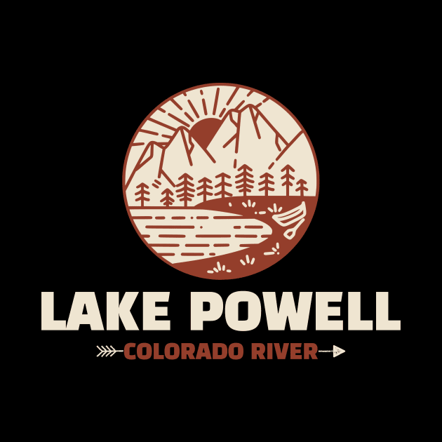 Retro Lake Powell by Insert Place Here