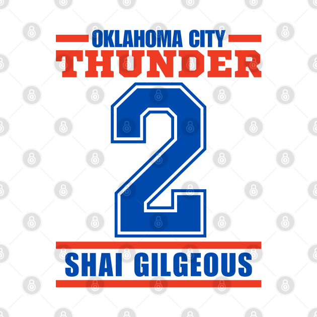 Oklahoma City Thunder Gilgeous 2 Basketball Player by ArsenBills