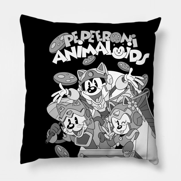 Samurai Pepeeroni Animaloids Pillow by Juandamurai