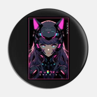 Anime Cat Girl | Quality Anime Design | Chibi Cat Girl Miaw | Manga Anime Art Pin