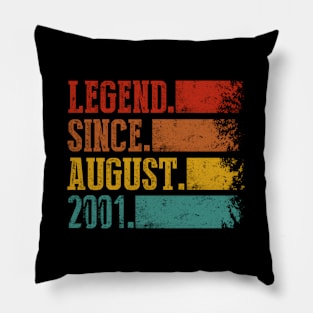 Born In August 2001 23Rd 23 Pillow