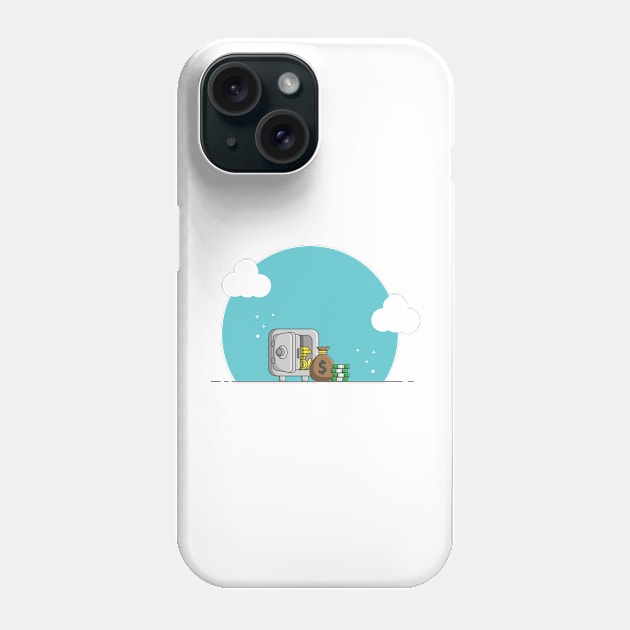 money and safe Phone Case by fflat hds