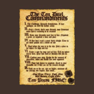 The 10 Duel Commandments T-Shirt