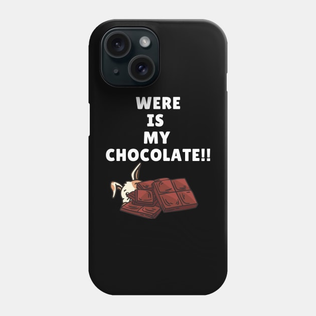 chocolate bunny Phone Case by rahim