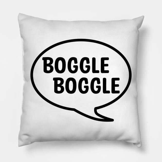 BOGGLE BOGGLE Pillow by DeguArts