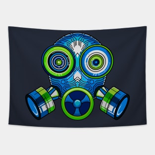 Tech Gas mask Quarantine Social distancing Tapestry