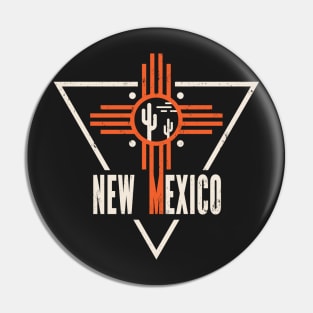 Retro New Mexico Land Of Enchantment Pin