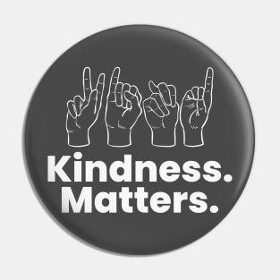 Kindness Matters ASL Pin