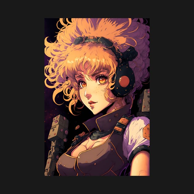 Anime Girl Space Soldier with Blond Hair by Bubblebug