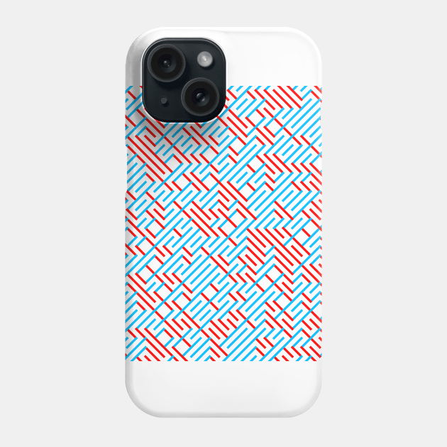 Impossible Blue/Green Maze Phone Case by brutalworld