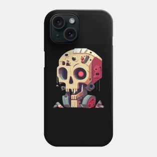 Robot skull Phone Case