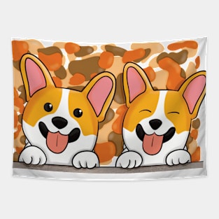 Hello corgi Tapestry