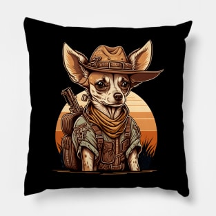 Bounty Hunter Chihuahua Pillow