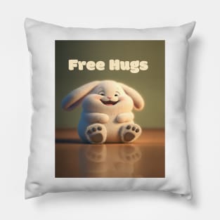 Ben the Bunny - Loves free hugs Pillow