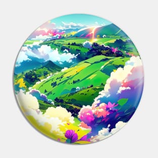 Colorful Landscape Pin